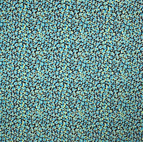 Blue Vibe Printed Nylon Spandex Fabric - Blue Print, 55/56" Width (1 Yard)