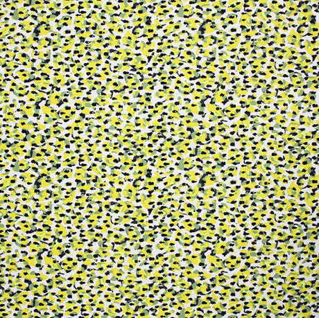 Feel Of Daisy Printed Nylon Spandex Fabric - Daisy Print, Blue, 55/56" Width (1 Yard)