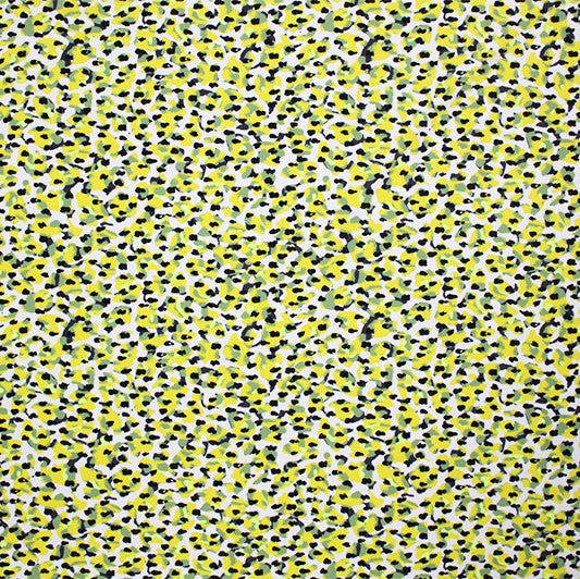 Feel Of Daisy Printed Nylon Spandex Fabric - Daisy Print, Blue, 55/56" Width (1 Yard)