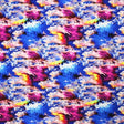 Printed Spandex Resin Pour Blue