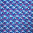 Net On Waves Printed Nylon Spandex Fabric - Blue Wave Print, 55/56" Width (1 Yard)