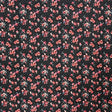 Printed Spandex Rose Garden Black