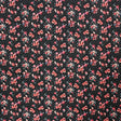 Rose Garden Printed Spandex Fabric - Blue Floral Print, 55/56" Width (1 Yard)