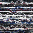 Printed Spandex Distressed Stripes