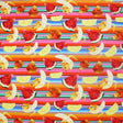Smoothie Printed Spandex Fabric - Blue, Printed, 55/56" Width (1 Yard)