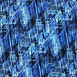 Artificial Intelligence Printed Nylon Spandex Fabric - Blue Digital Print, 55/56" Width (1 Yard)