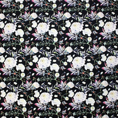 Printed Spandex Wishful Garden Floral
