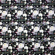 Wishful Garden Printed Nylon Spandex Fabric - Blue Floral Print, 55/56" Width (1 Yard)