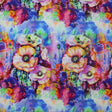 Printed Spandex Colorful Flowers