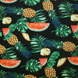 Printed Spandex Fruity Leaves