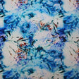 Tie Dye Volcano Printed Nylon Spandex Fabric - Blue Tie Dye Print, 55/56" Width (1 Yard)