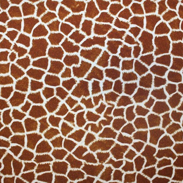 Printed Spandex Giraffe Fabric