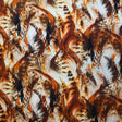 Printed Spandex Feathers Fabric