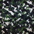 Classic Camo Printed Nylon Spandex Fabric - Blue Camo Print, 55/56" Width (1 Yard)