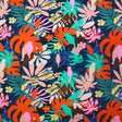 Tropical Birds Printed Nylon Spandex Fabric - Tropical Birds Print, 55/56" Width (1 Yard)