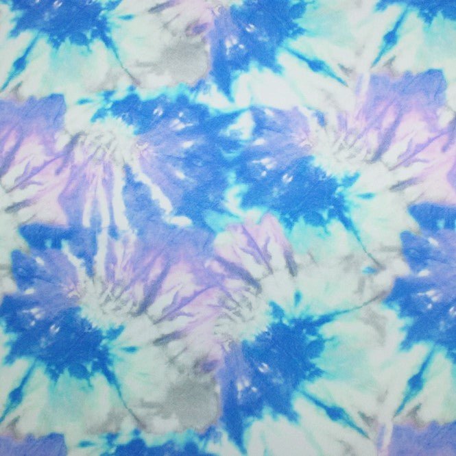 Blue Skies Nylon Spandex Fabric - Blue Printed, 55/56" Width (1 Yard)