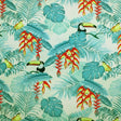 Toucans In Jungle Printed Nylon Spandex Fabric - Jungle Toucan Print, 55/56" Width (1 Yard)