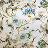 Red Crown Crane Nylon Spandex Fabric - Printed, Black/Mint, White/Blue, 55/56" Width (1 Yard)