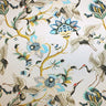 Red Crown Crane Printed Nylon Spandex Fabric - Black/Mint, White/Blue, 55/56" Width (1 Yard)