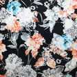 Vintage Vibes Printed Spandex Fabric - Blue Vintage Print, 55/56" Width (1 Yard)