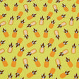 Printed Spandex Kawaii Pineapple Party Yellow