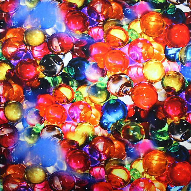Printed Spandex Glass Marbles
