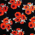 Printed Spandex Fabric Sunflower Clusters