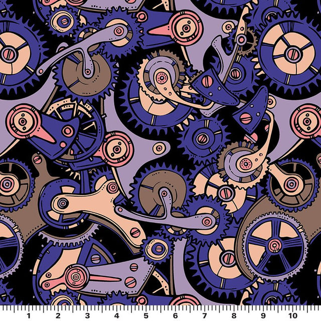 Printed Spandex Fabric Grind My Gears