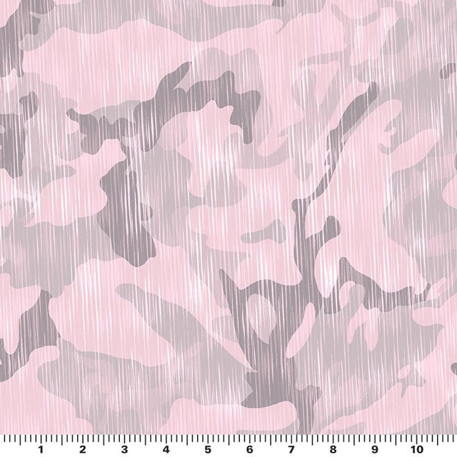 Battle Of The Blushes Nylon Spandex Fabric - Printed Blush Floral, 55/56" Width (1 Yard)