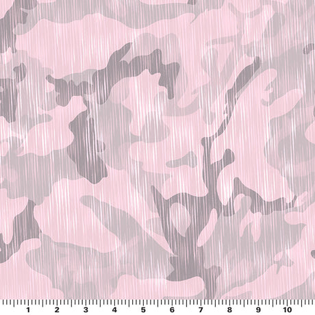 Battle Of The Blushes Nylon Spandex Fabric - Printed, Blue Moon, 55/56" Width (1 Yard)