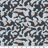 Pop Art Camouflage Printed Nylon Spandex Fabric - Charcoal/Light Pink, 55/56" Width (1 Yard)