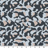 Pop Art Camouflage Nylon Spandex Fabric - Charcoal/Light Pink, Teal/Orange, 55/56" Width, 4-Way Stretch (1 Yard)