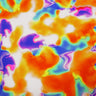 Printed Spandex Fabric Multicolor Clouds