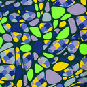 Neon Party Pebbles Nylon Spandex Fabric - Multicolor Pebbles Print, 55/56" Width (1 Yard)