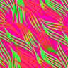 Printed Spandex Abstract Tossed Fronds