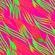 Abstract Tossed Fronds Nylon Spandex Fabric - Pink/Blue Abstract Tossed Fronds, 55/56" Width (1 Yard)