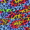 Printed Spandex Leopard Multicolor