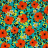Printed Spandex Leopard Hibiscus Multicolor