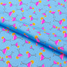 Martini Glass Printed Nylon Spandex Fabric - Bouqet, Lime, 4-Way Stretch, 55/56" Width (1 Yard)