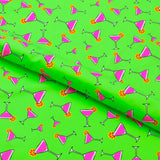 Printed Spandex Fabric Martini Glass