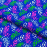 Printed Spandex Jungle Feathers Multicolor