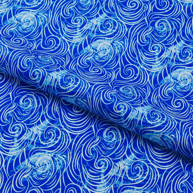 Printed Spandex Fabric Multicolor Heavy Winds