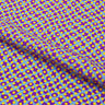 Lava Lamp Dots Nylon Spandex Fabric - Printed, Purple/Yellow, 58/60" Width (1 Yard)