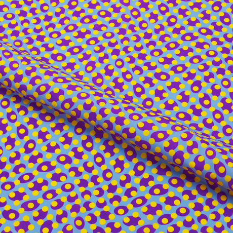 Printed Spandex Fabric Lava Lamp Dots