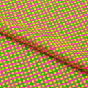 Lava Lamp Dots Nylon Spandex Fabric - Printed, Purple/Yellow, 58/60" Width (1 Yard)
