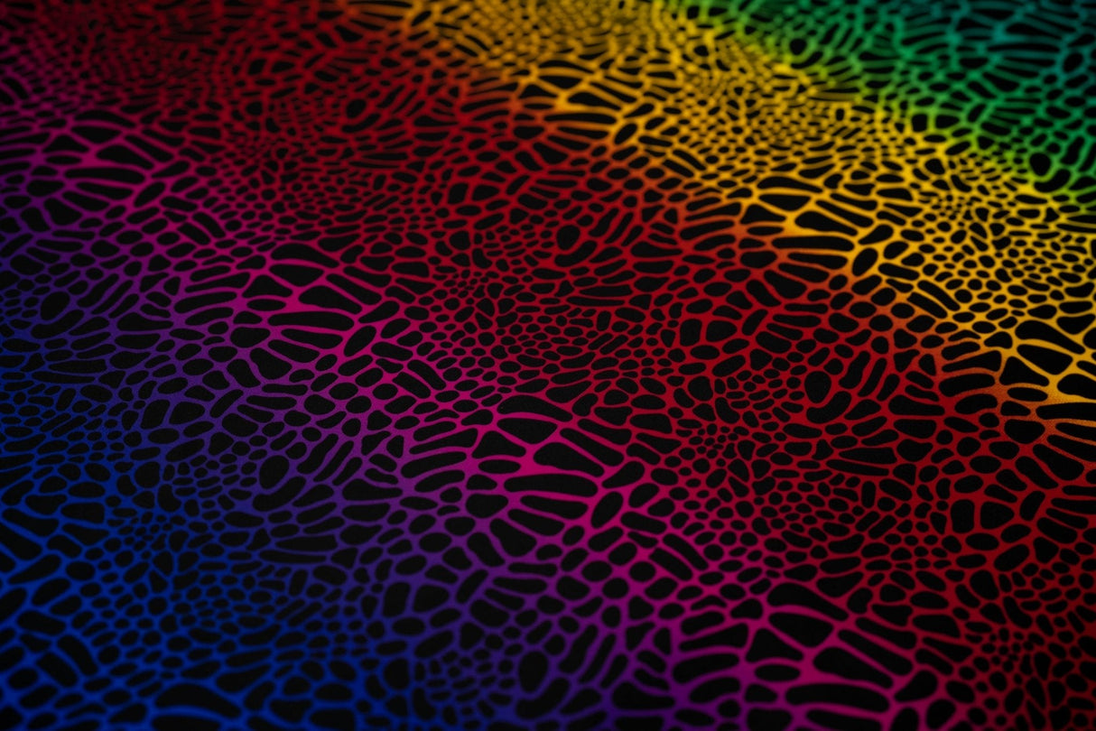 Printed Spandex Fabric Multicolor Safari Spots