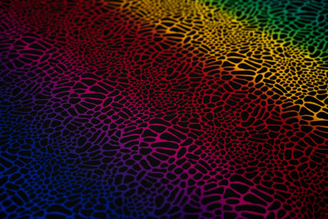 Printed Spandex Fabric Multicolor Safari Spots