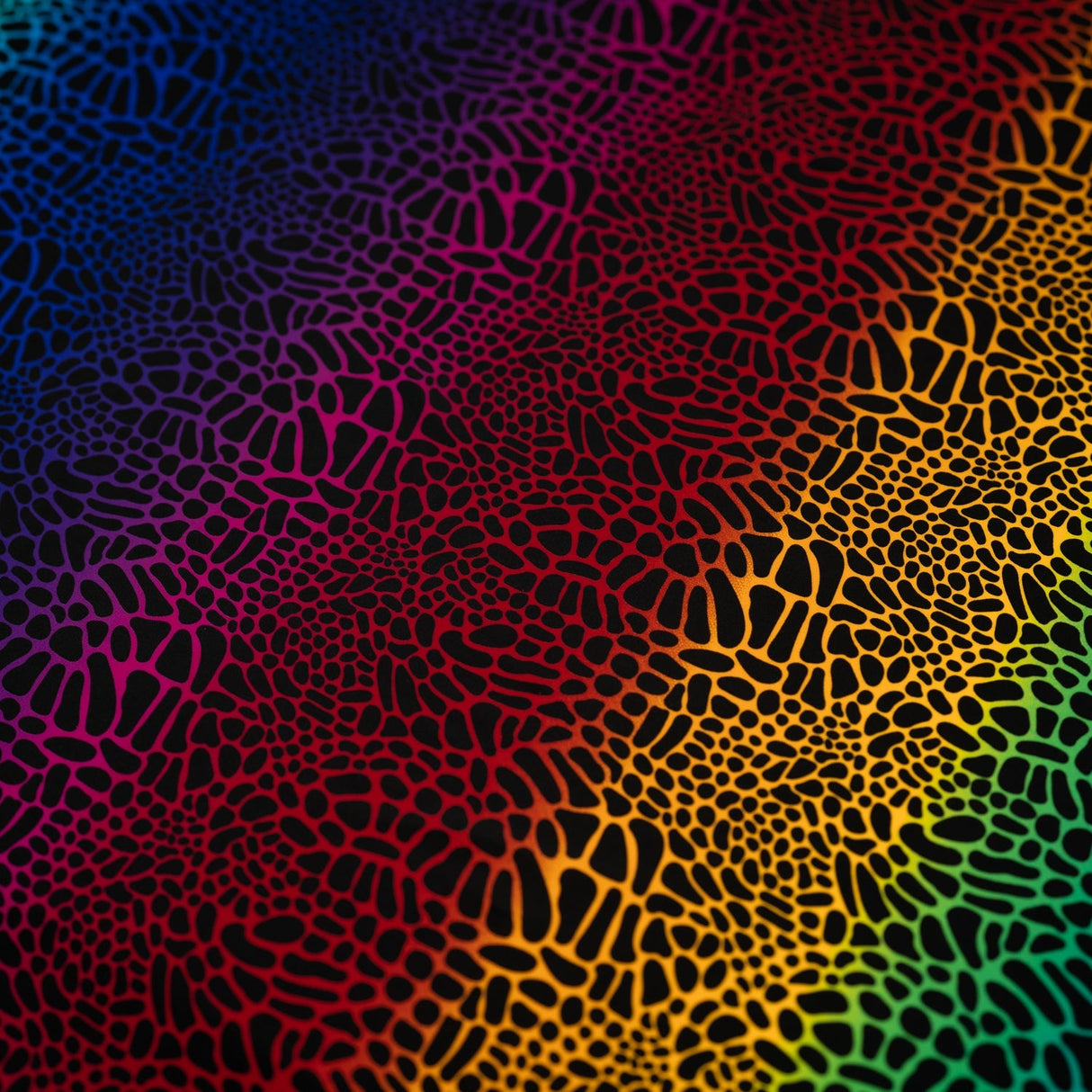 Multicolor Safari Spots Nylon Spandex Fabric - Multicolor Safari Spots, 55/56" Width (1 Yard)