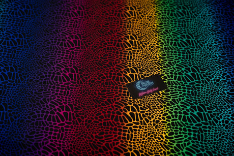 Printed Spandex Fabric Multicolor Safari Spots