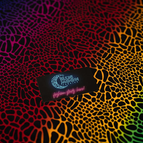 Printed Spandex Fabric Multicolor Safari Spots